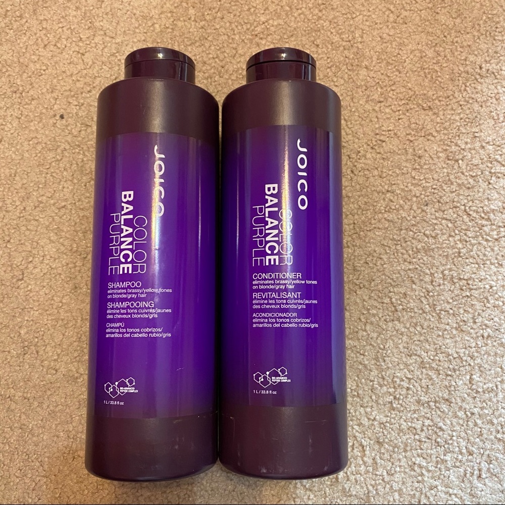 JOICO purple shampoo and conditioner litres